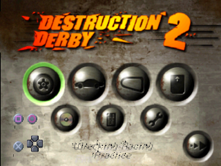 Destruction Derby 2 title screen for Playstation